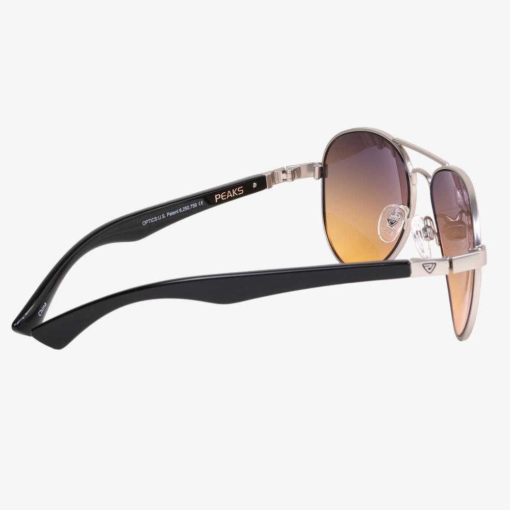 AV1 Gunmetal and Black Aviator Sunglasses