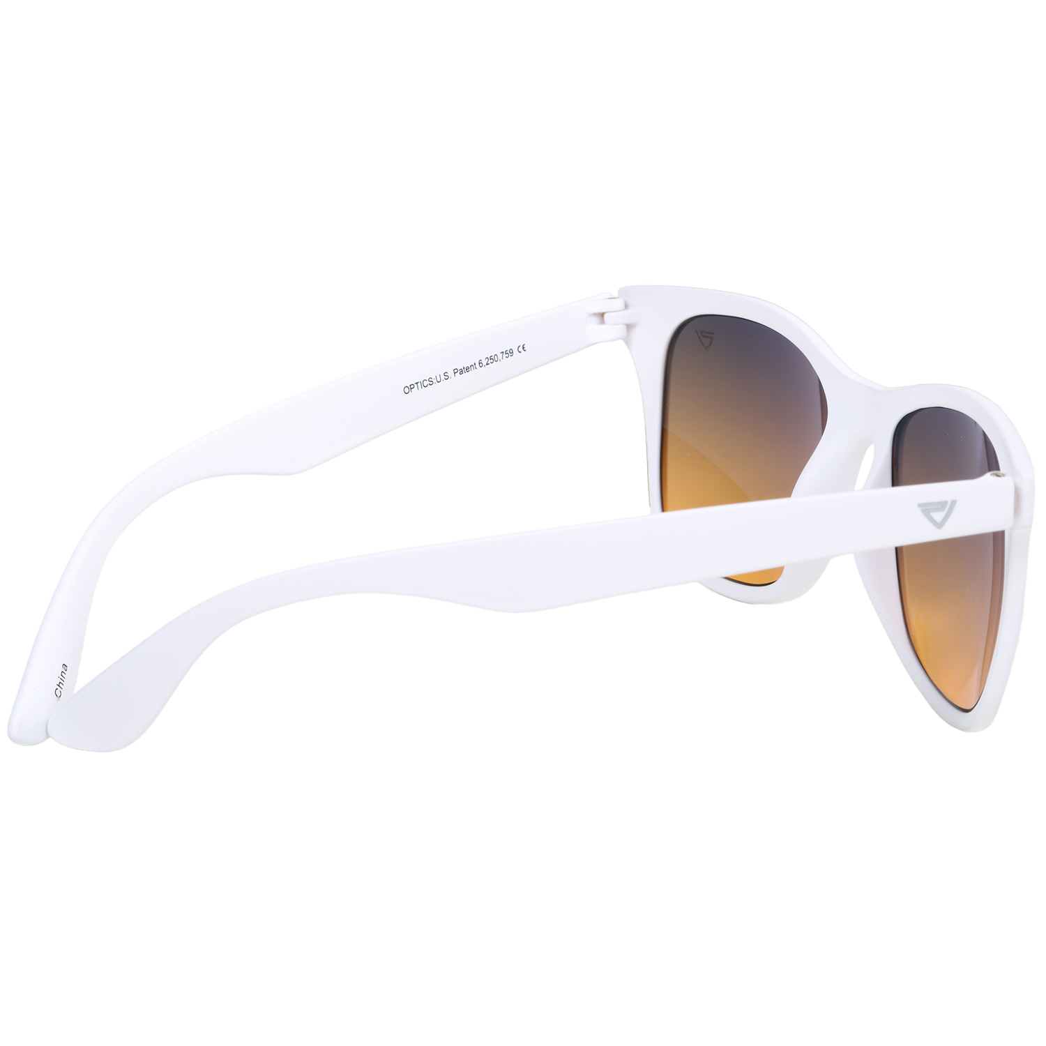 DG1 White Wayfarer Sunglasses