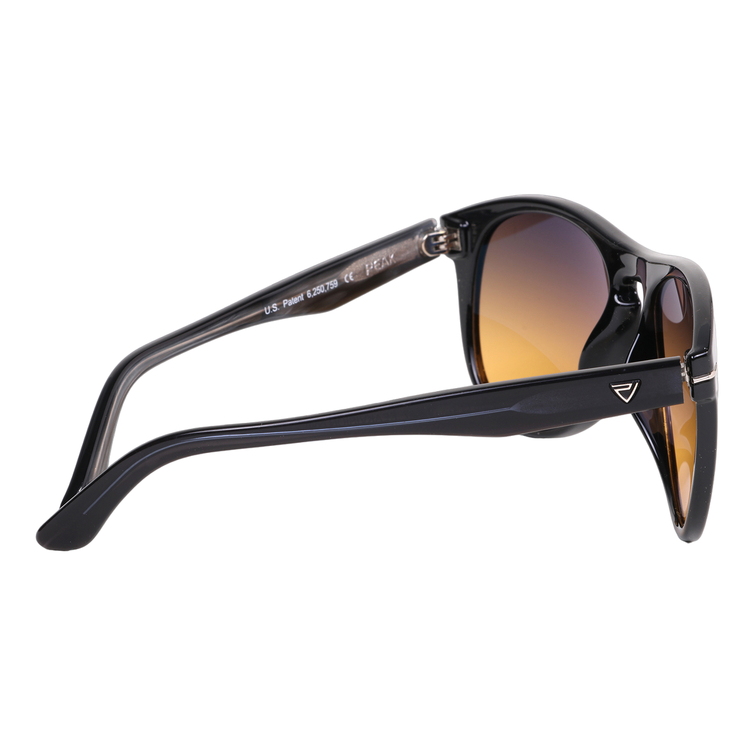 EOS Gloss Black European Wayfarer Sunglasses