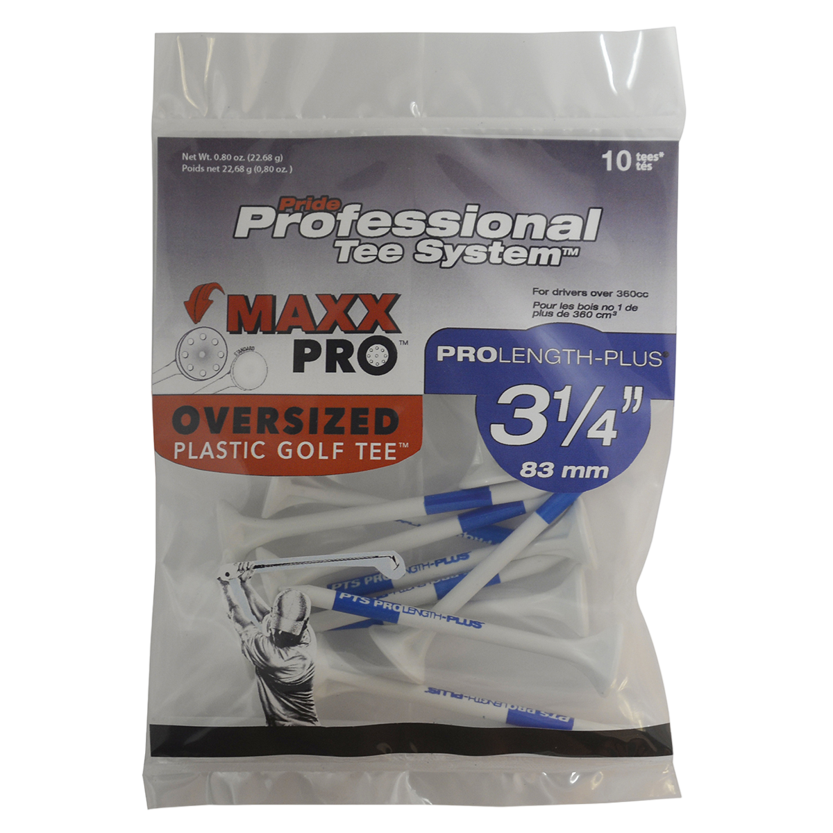 Maxx Pro PTS 3-1/4" Tees 10-Pack