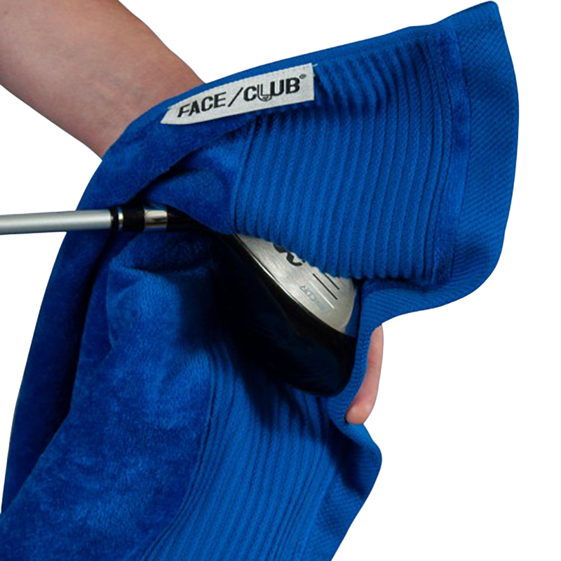 Navy Tri-Fold Embroidered Towel