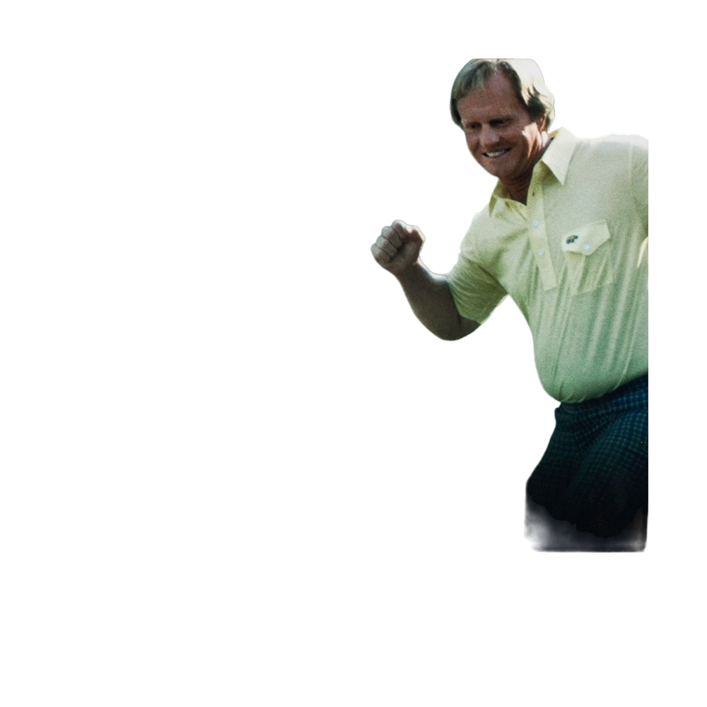 Tiger Woods & Jack Nicklaus "Masterful" 36" x 18"