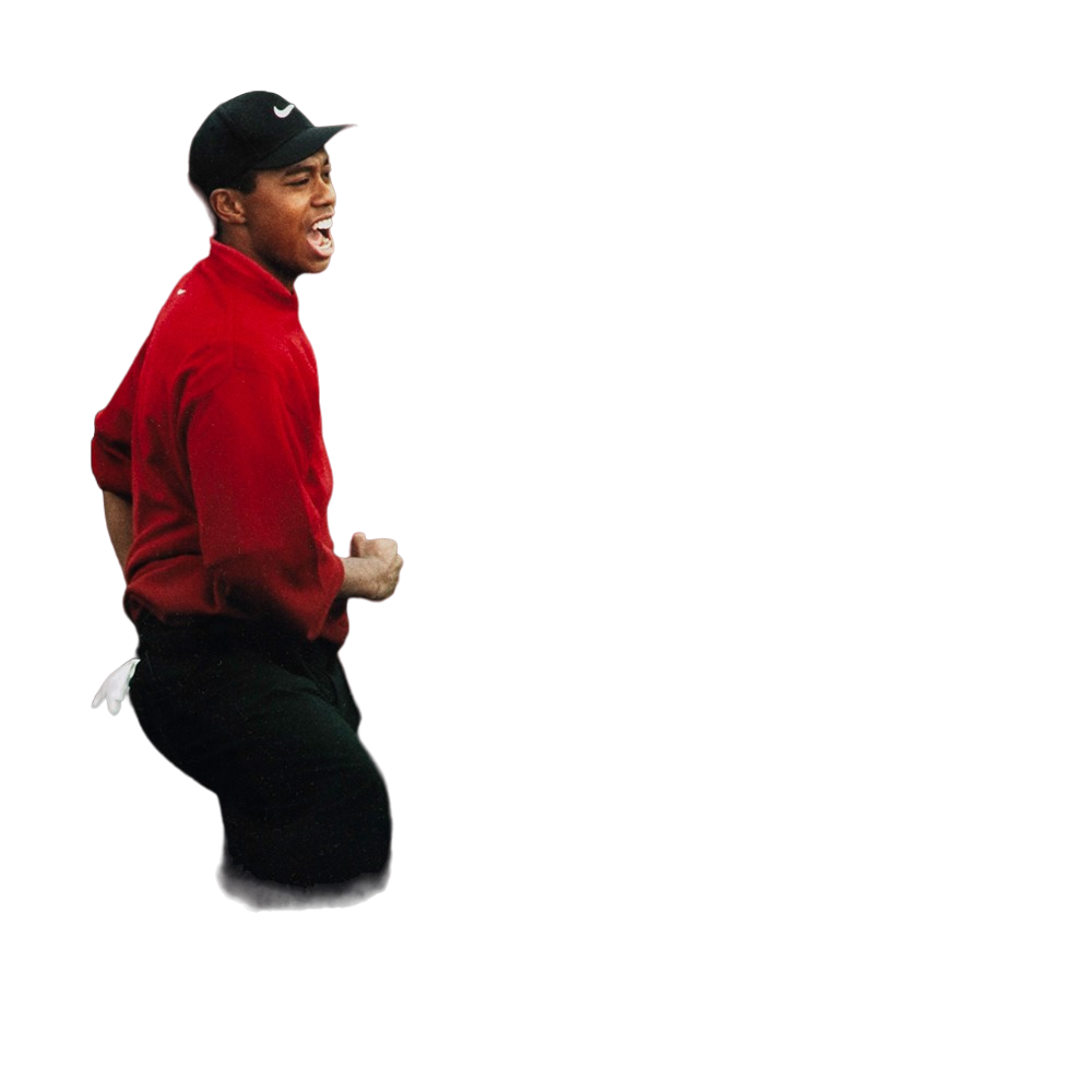 Tiger Woods & Jack Nicklaus "Masterful" 36" x 18"