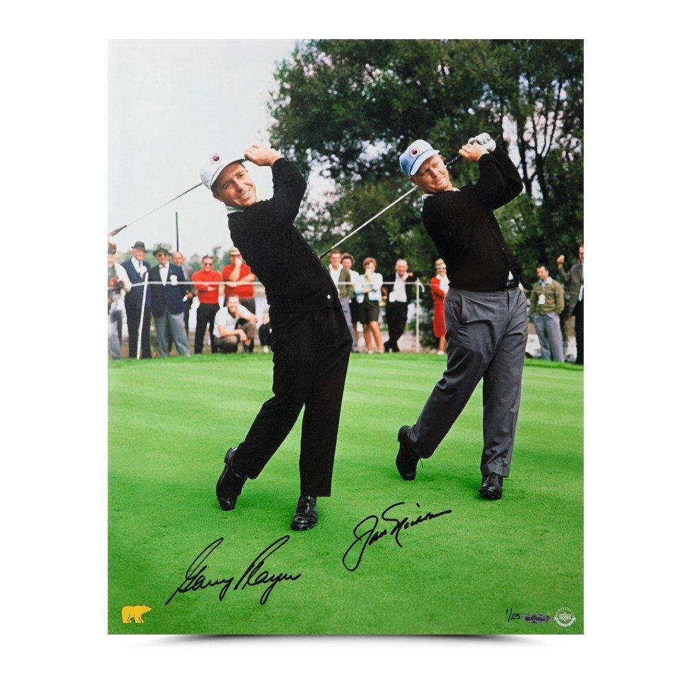 Gary Player & Jack Nicklaus Autographed "Dual with Jack" 16" x 20"