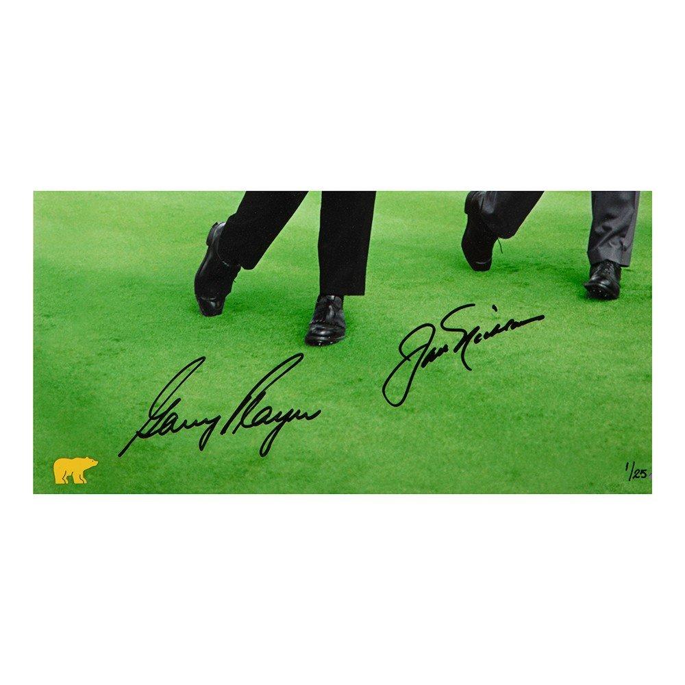 Gary Player & Jack Nicklaus Autographed "Dual with Jack" 16" x 20"