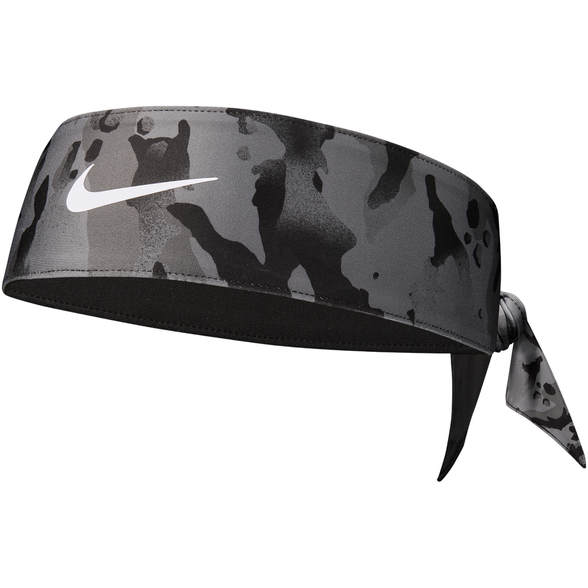 DRI-FIT Camo Reversible Head Tie 2.0 - Black/Grey