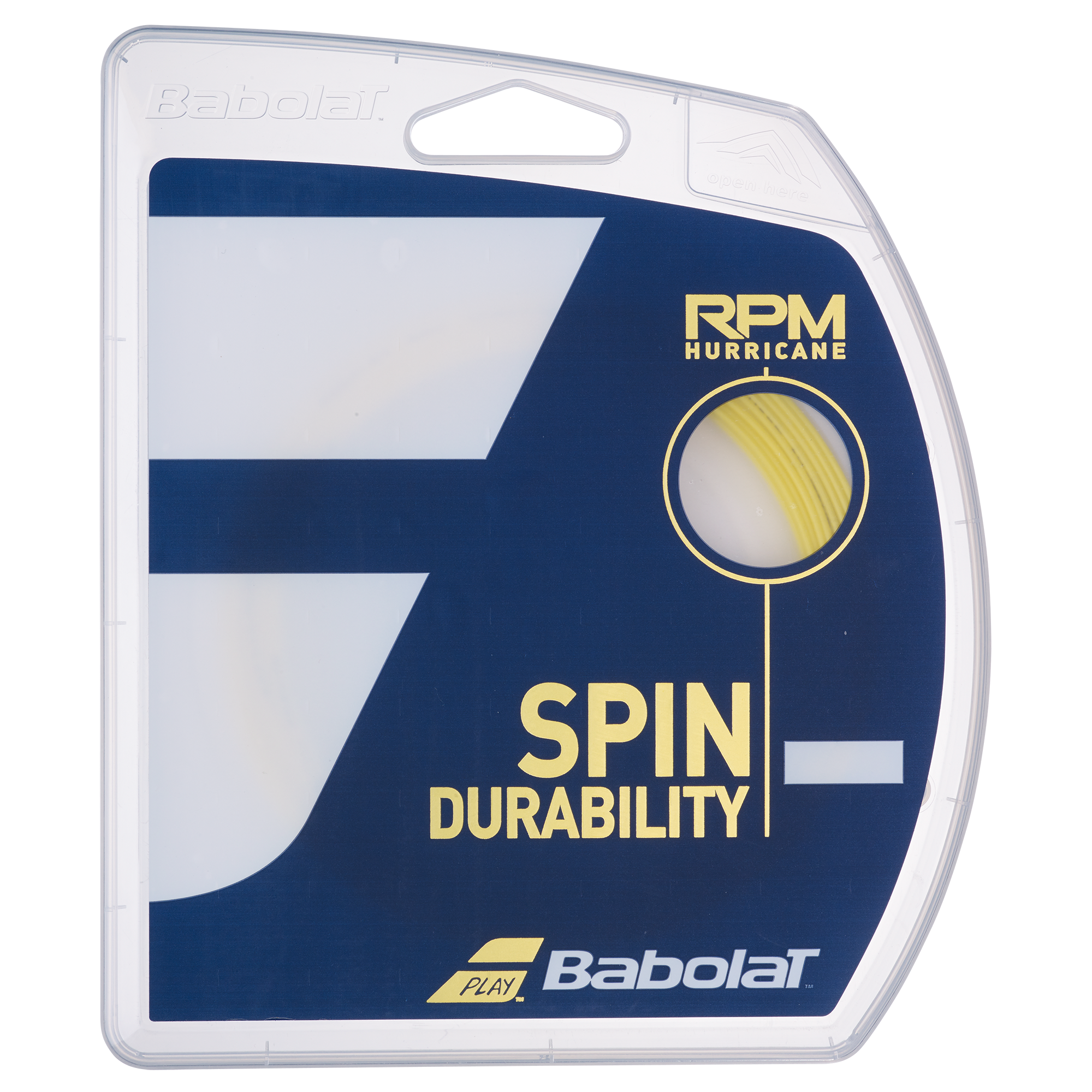 RPM Hurricane 17 Gauge Tennis String - Yellow