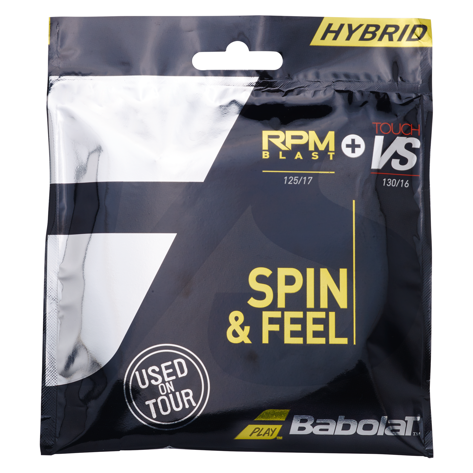 RPM Blast 17 Gauge + Touch VS 16 Gauge Hybrid Tennis Strings