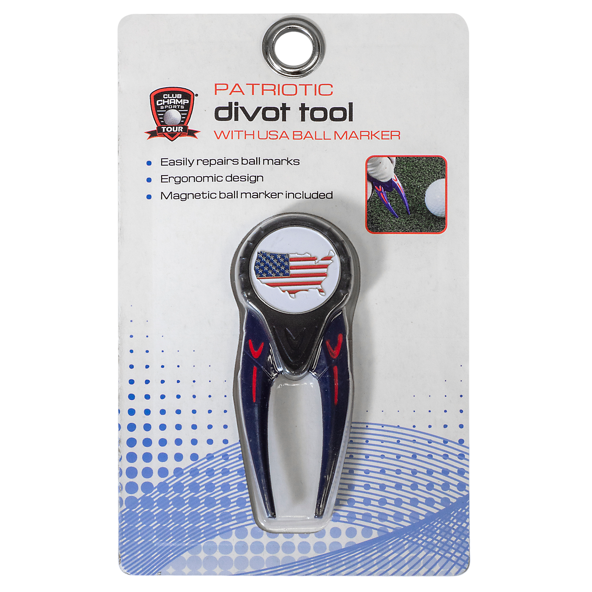 Premium Divot Tool w/ USA Ball Marker