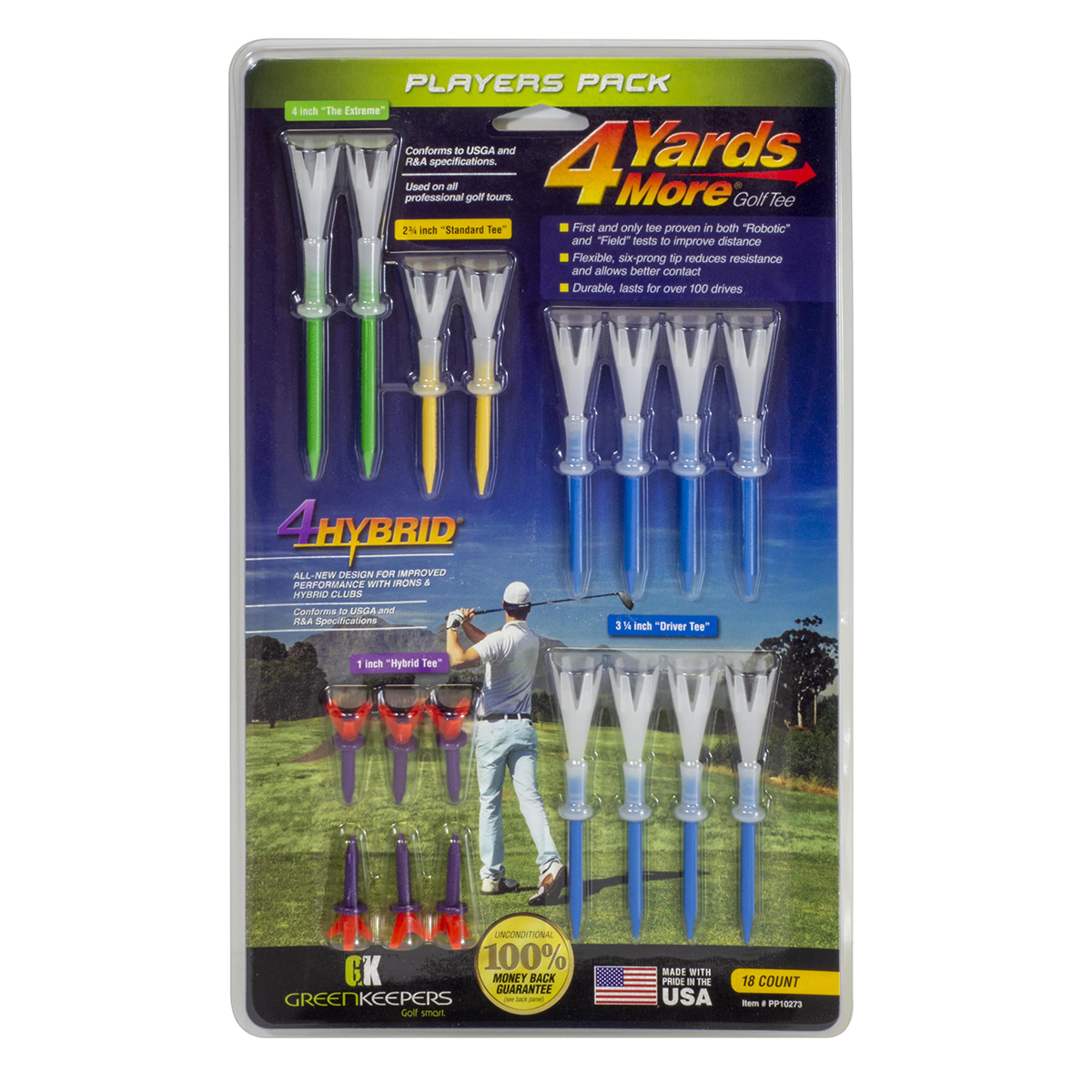 4 Yards More Players Pack Tee 18-Pack