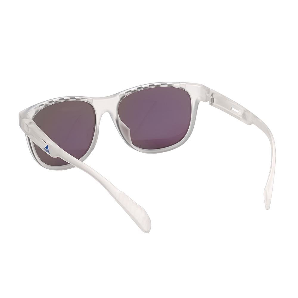 サングラス Adidas Mirrored Round Sunglasses OR0025 02C Adidas OR0025 Shiny Black Prescription Sunglasses - 50% Off