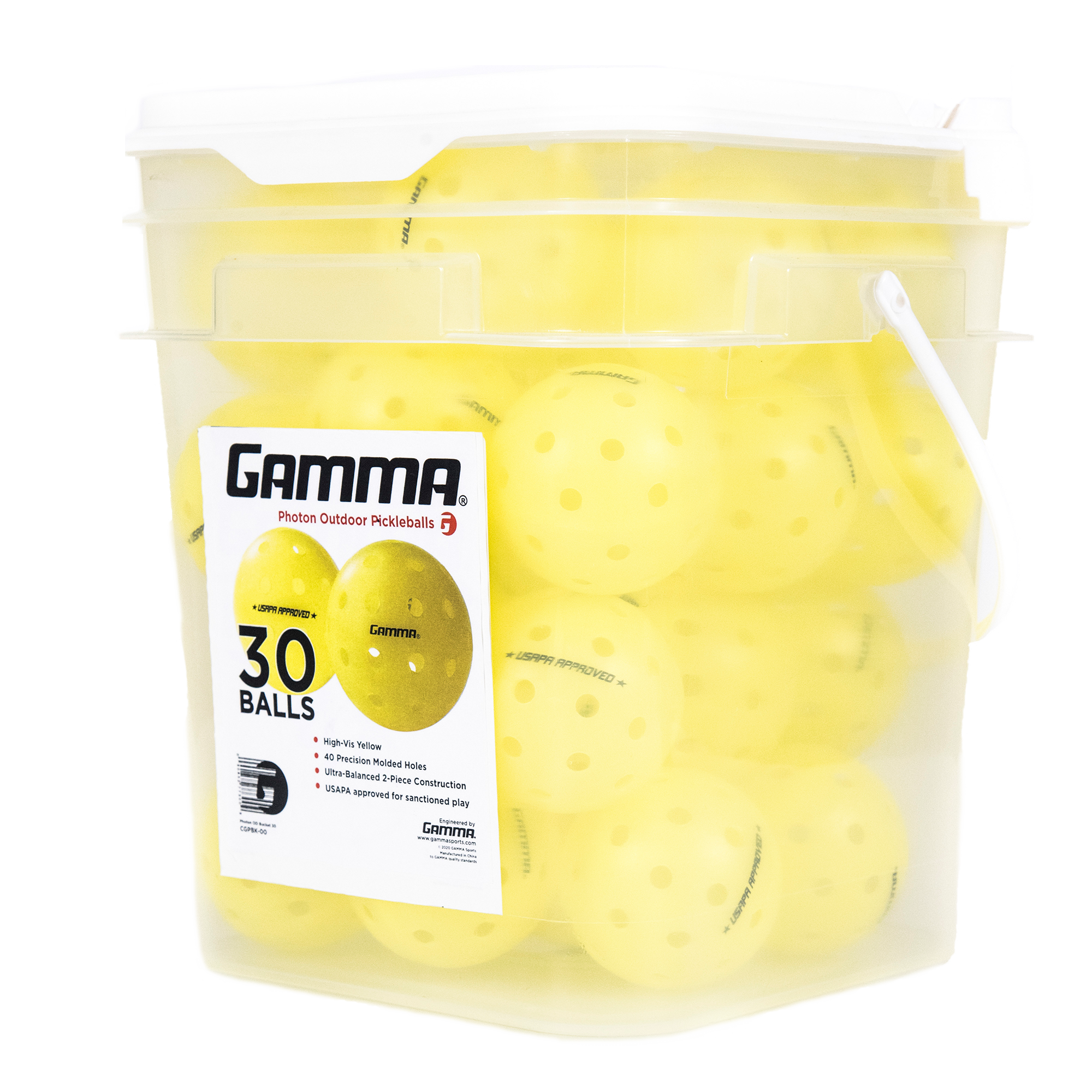Bucket of Pickleball Balls - 30 Pack