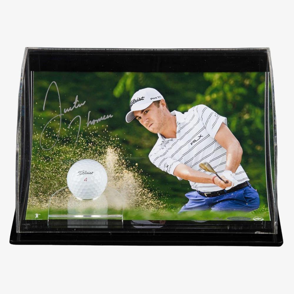 Justin Thomas Autographed “Precision” 10" x 8" with Curve Display