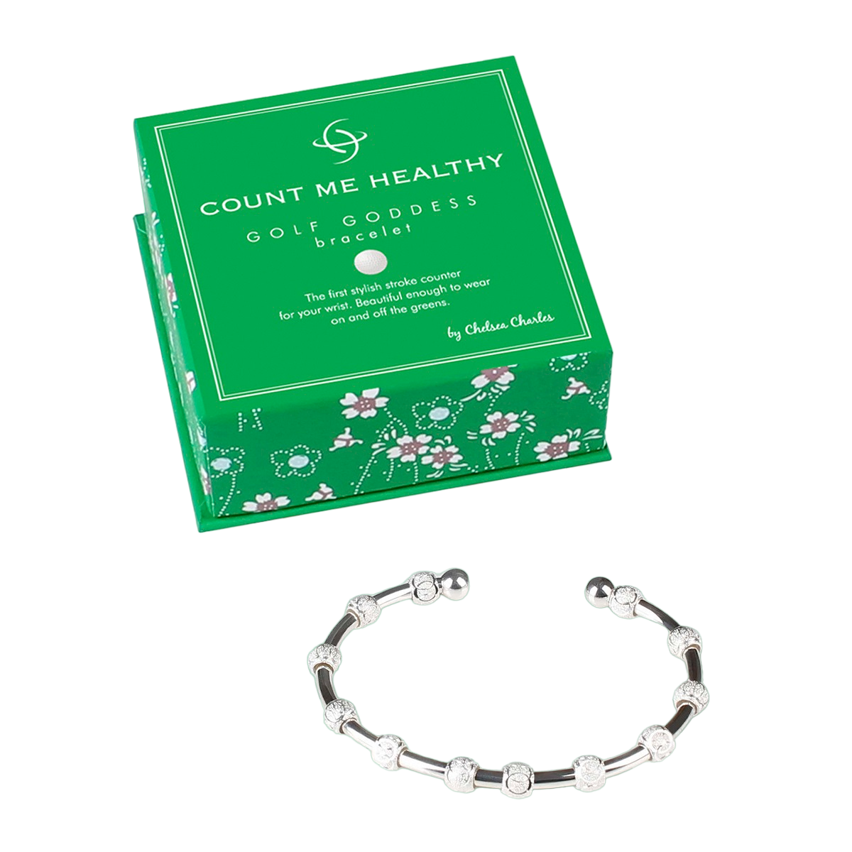 Golf Goddess Silver Original Stroke Counter Bracelet