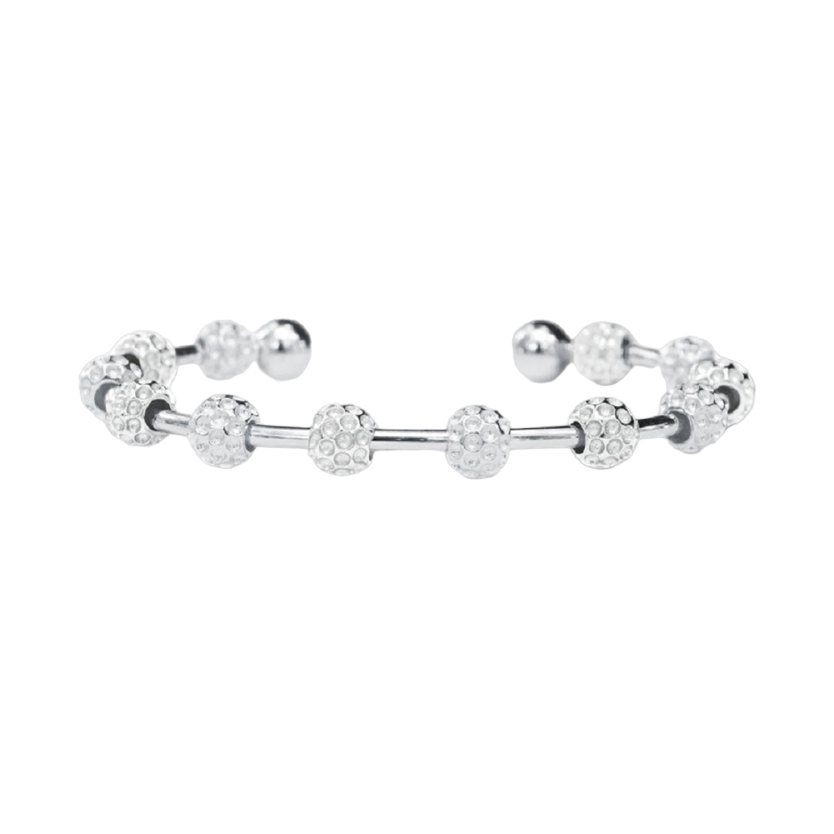 Golf Goddess Silver Golf Ball Bead Stroke Counter Bracelet