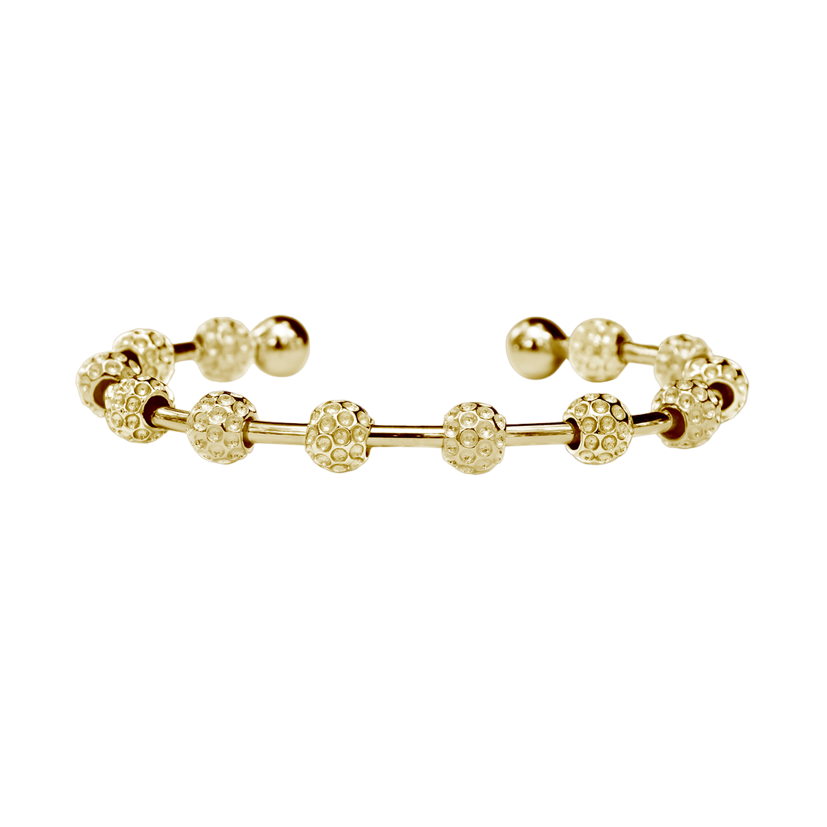 Golf Goddess Gold Golf Ball Bead Stroke Counter Bracelet