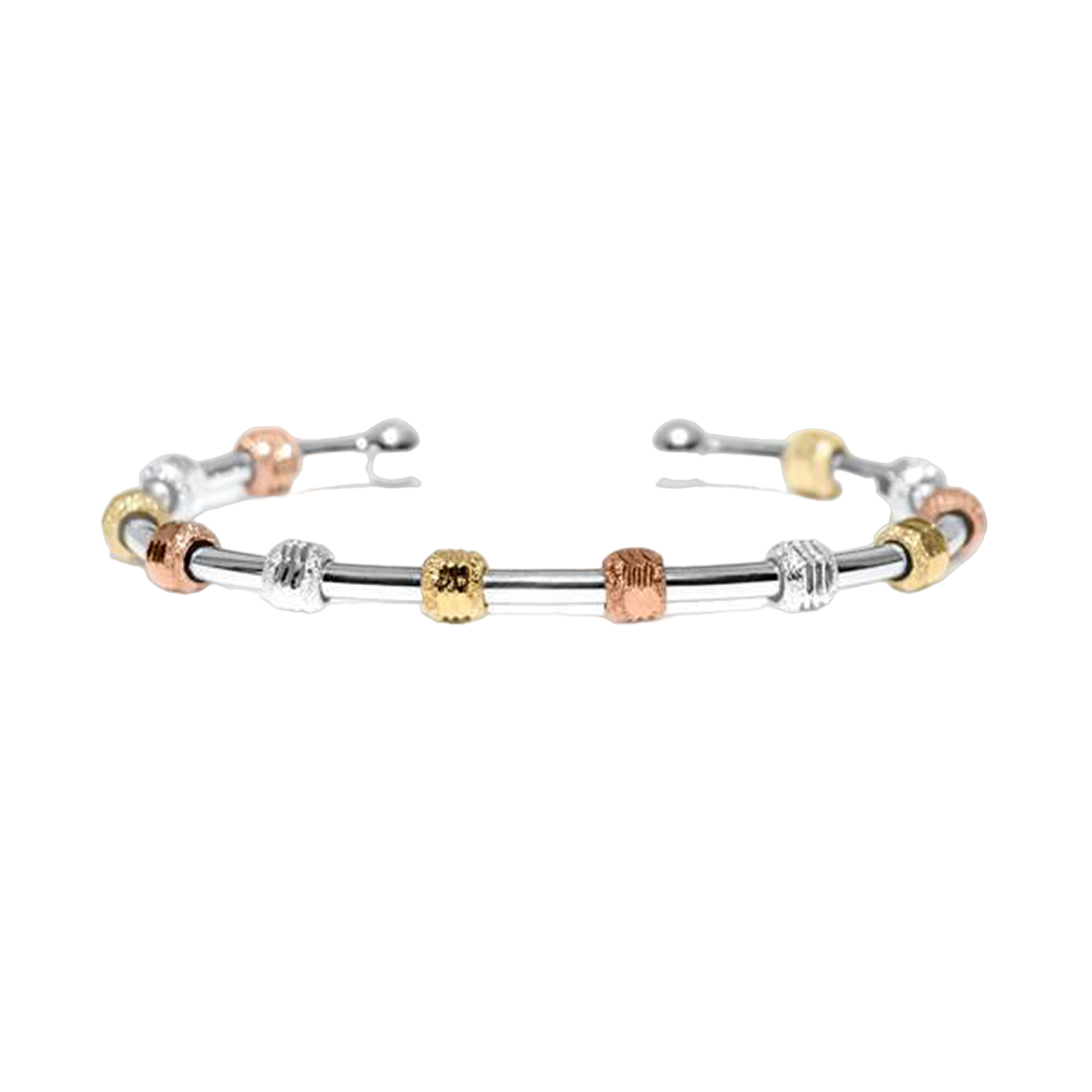 Golf Goddess Silver Tricolor Stroke Counter Bracelet