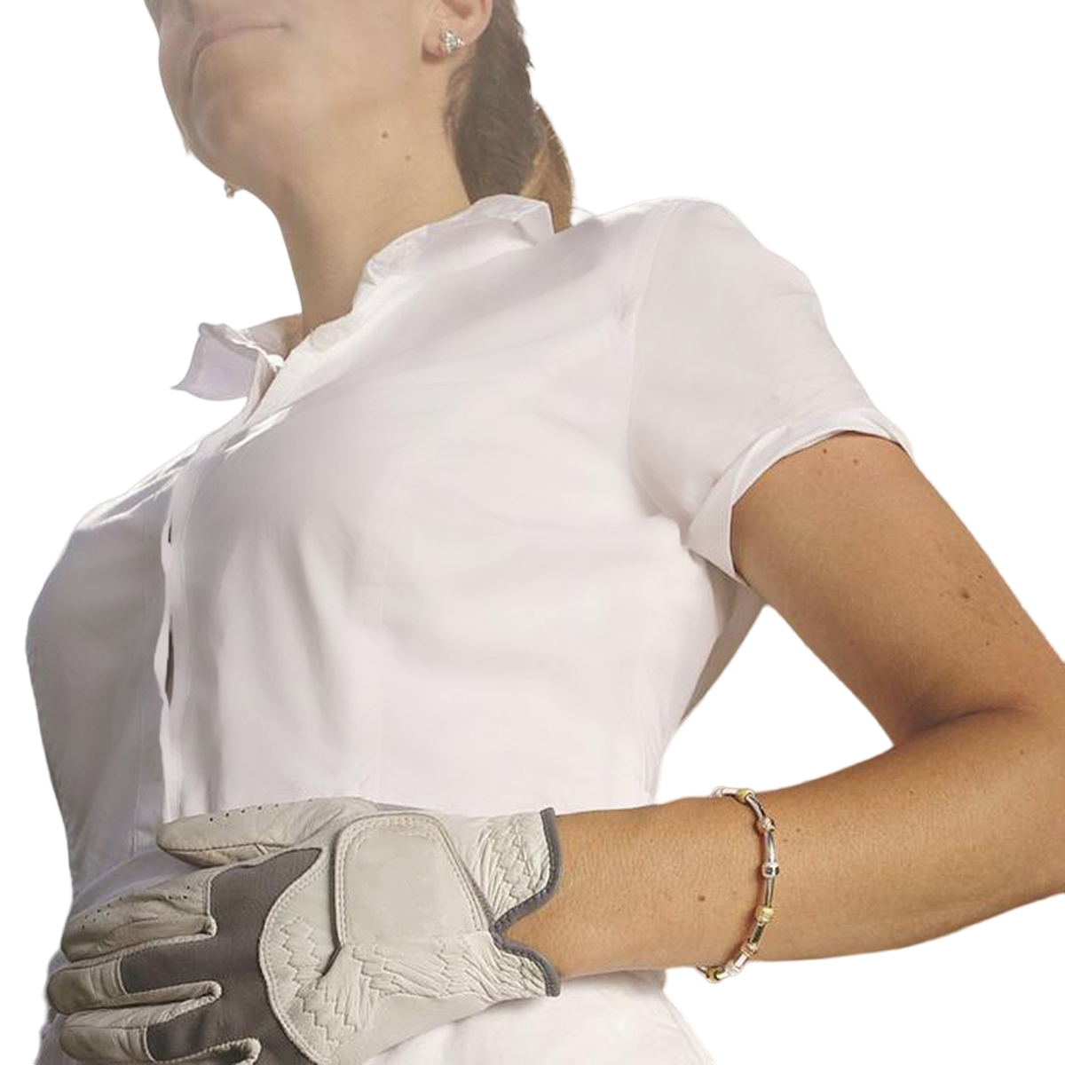 Golf Goddess Silver Tricolor Stroke Counter Bracelet