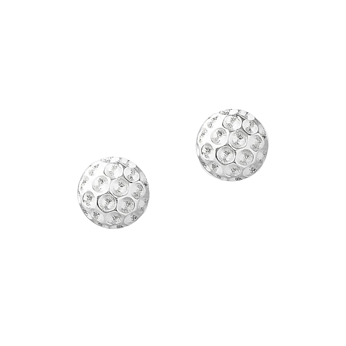 Silver Golf Ball Earrings