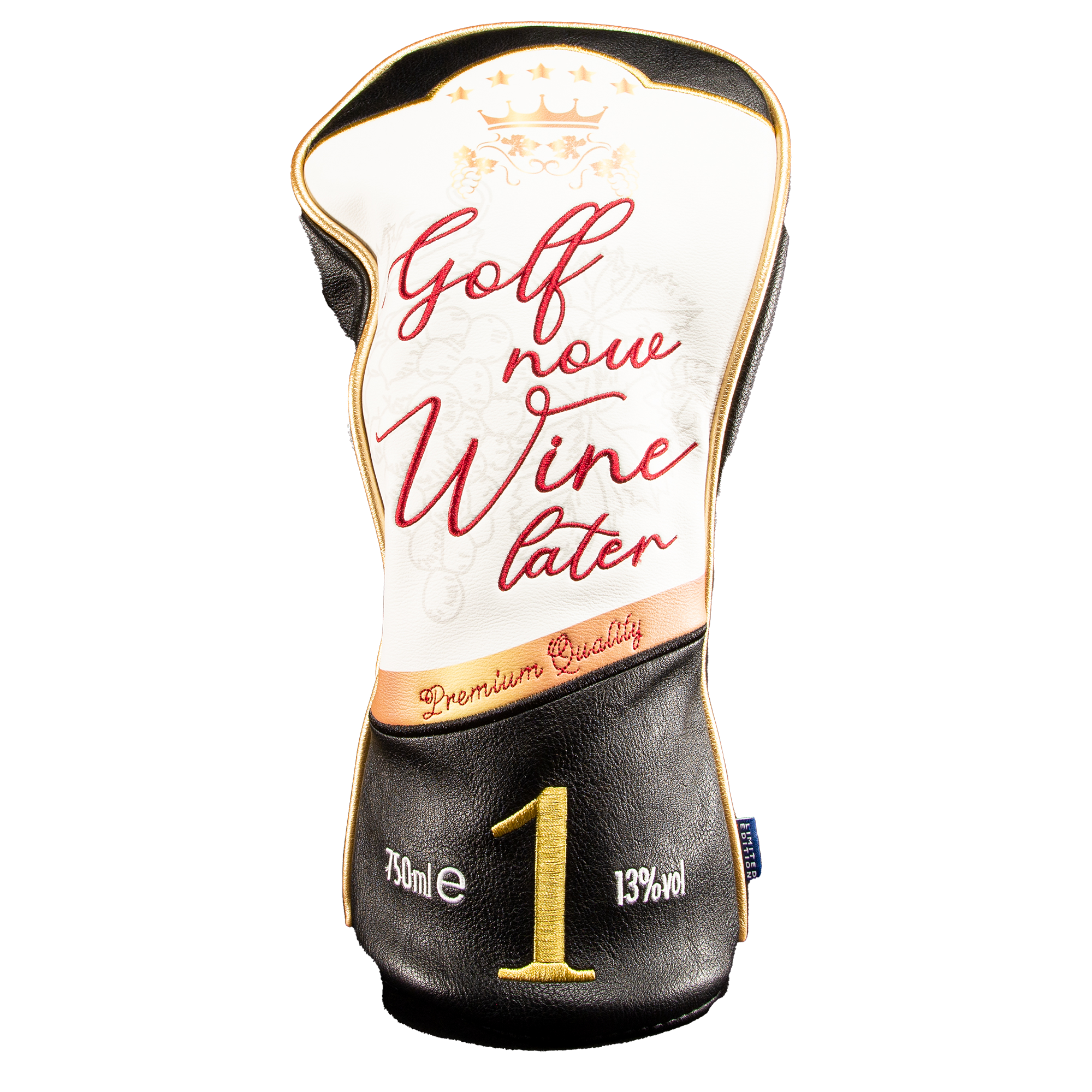 Housse De Driver Golf Gifts And Galleries : Cuir Noir/Blanc, État Correct, Envoi Gratuit