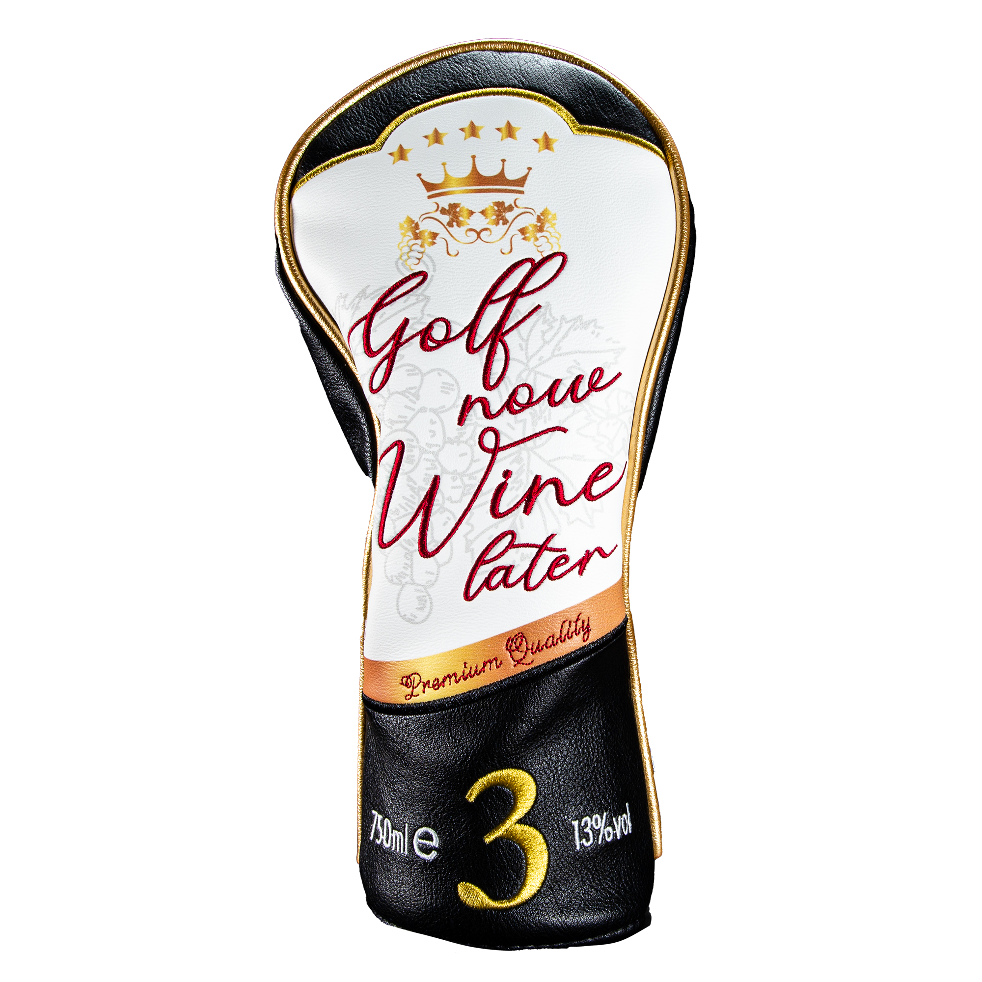 Golf Now, Wine Later Fairway Headcover