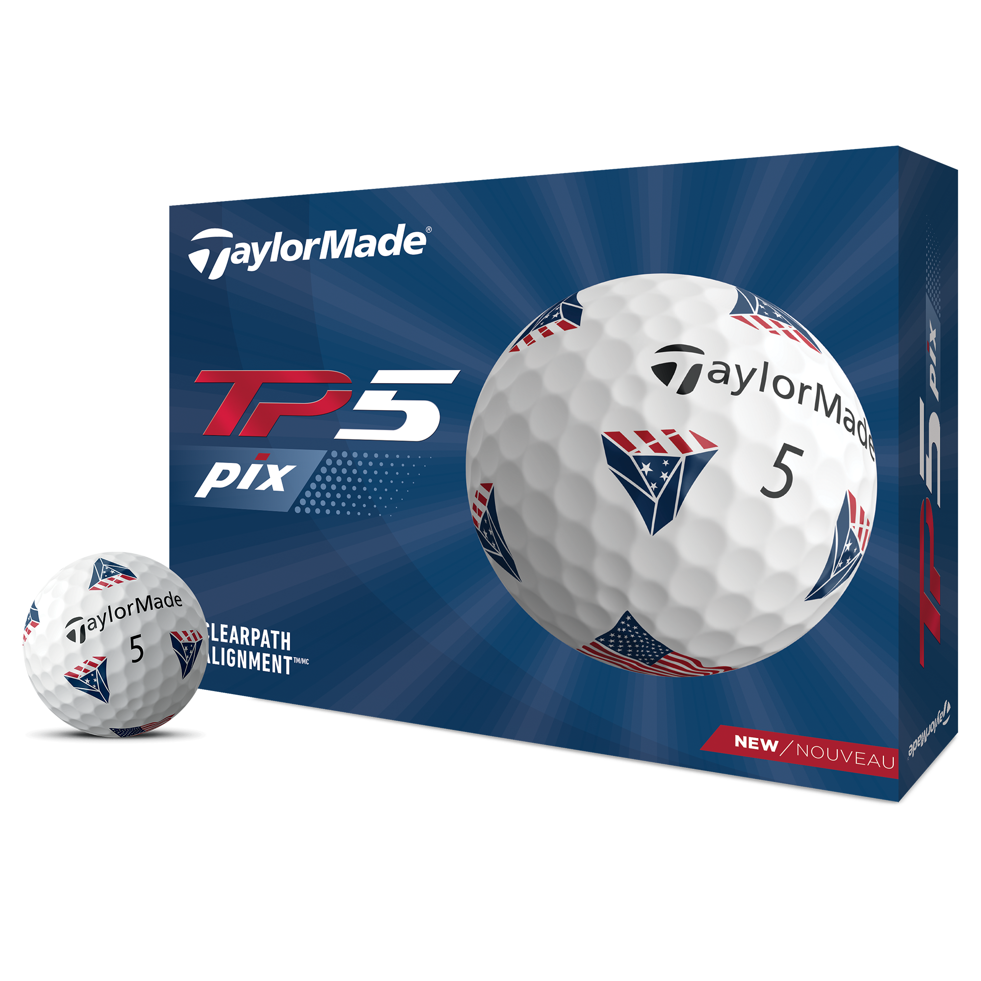 TP5 Pix 2.0 USA Golf Balls
