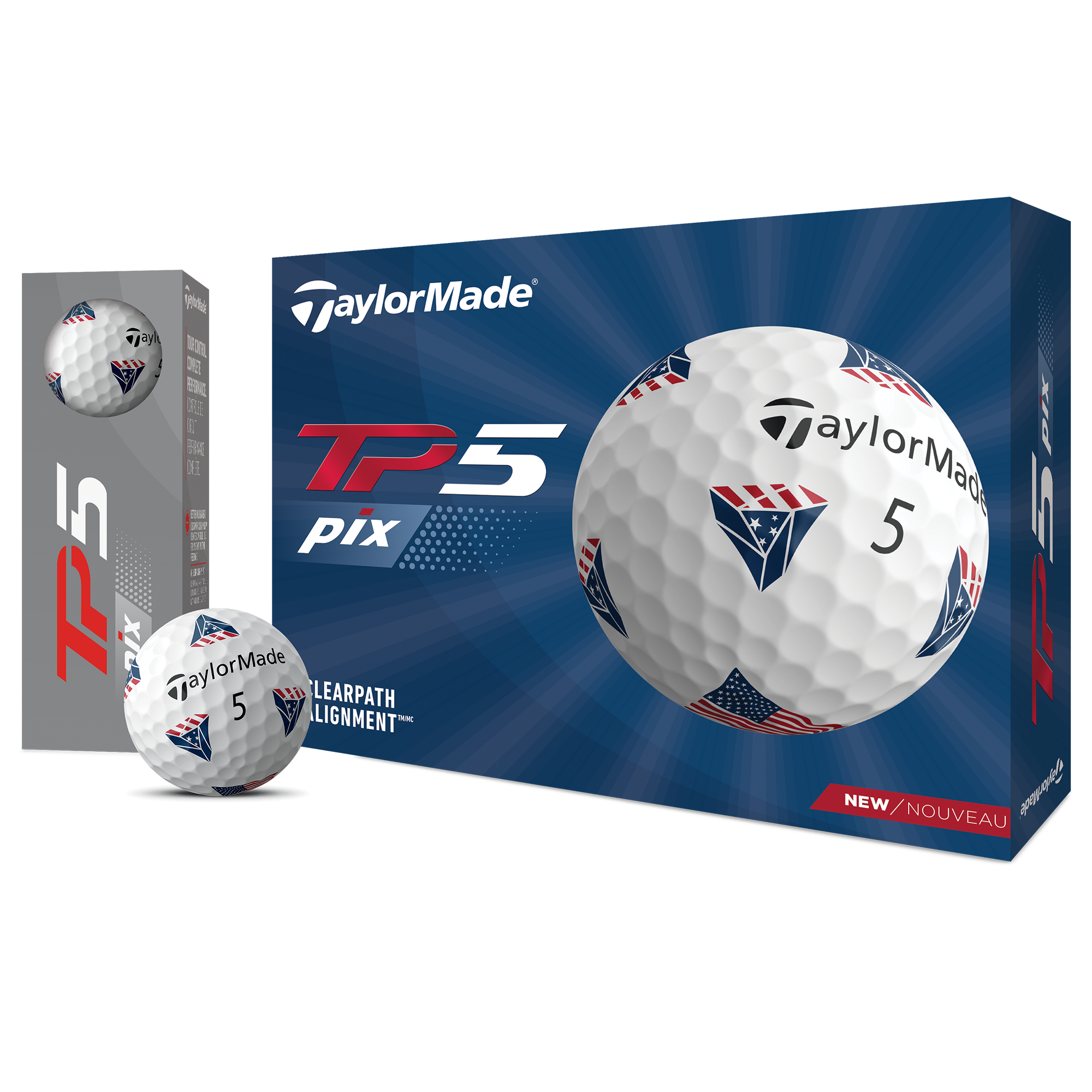 TP5 Pix 2.0 USA Golf Balls