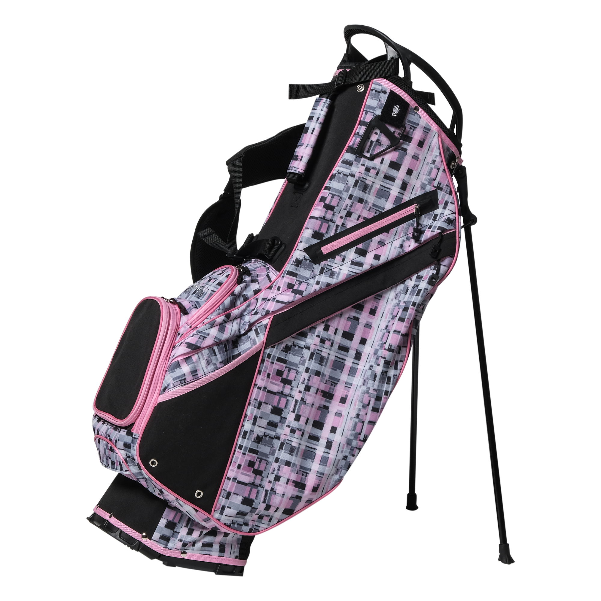 Pixel Plaid Stand Bag