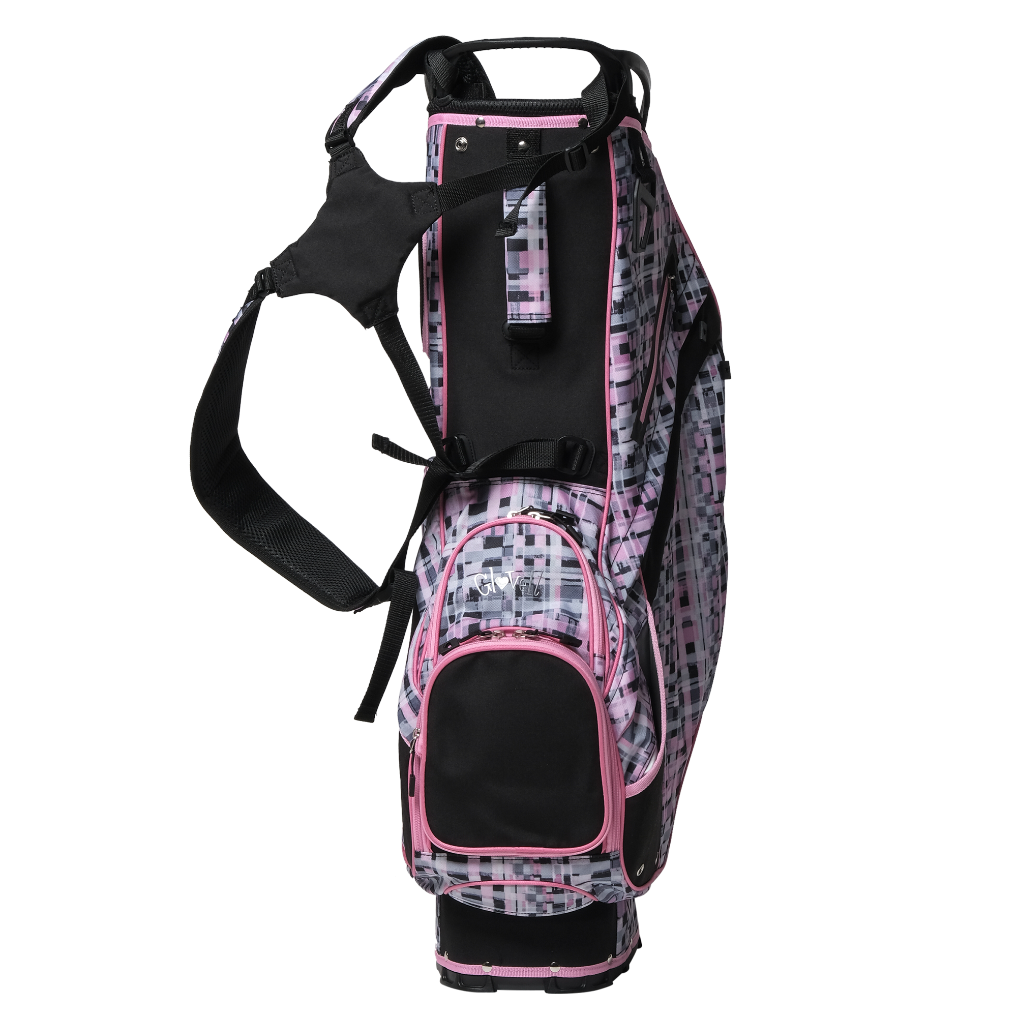 Pixel Plaid Stand Bag