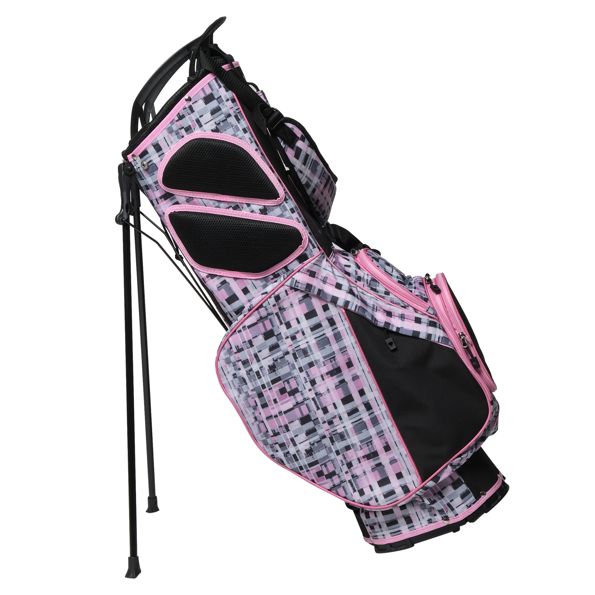 Pixel Plaid Stand Bag