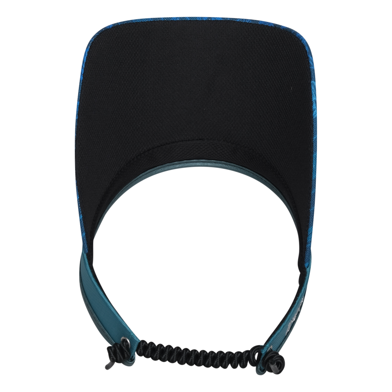 Teal Chevron Coil Visor