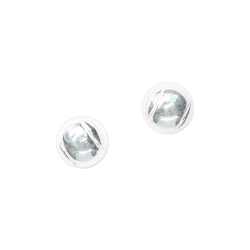 CC Sport Silver Tennis Earrings for Little Girls & Tweens