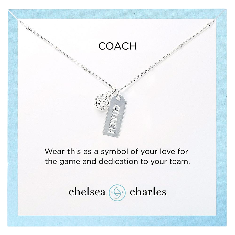 Golf Goddess Golf Coach Charm Necklace