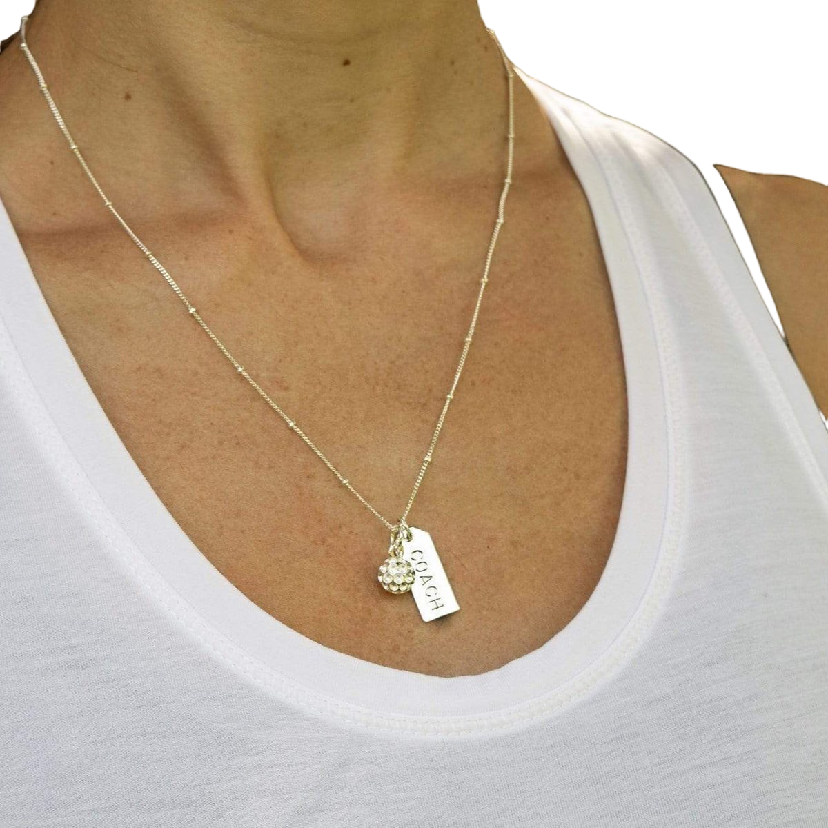 Golf Goddess Golf Coach Charm Necklace