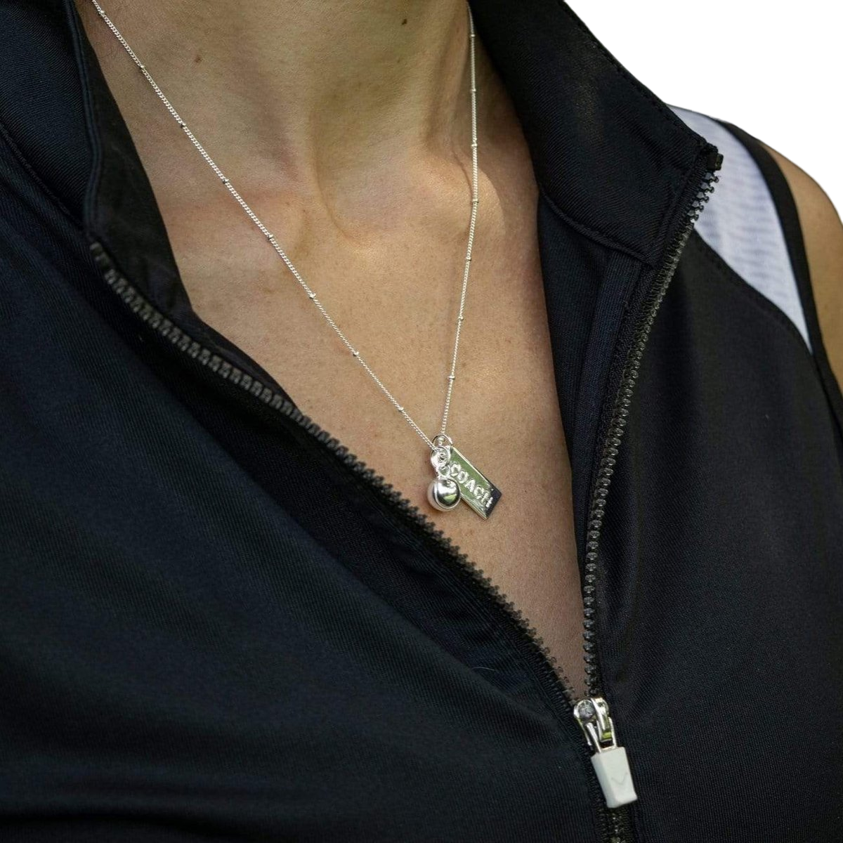 CC Sport Tennis Coach Charm Necklace