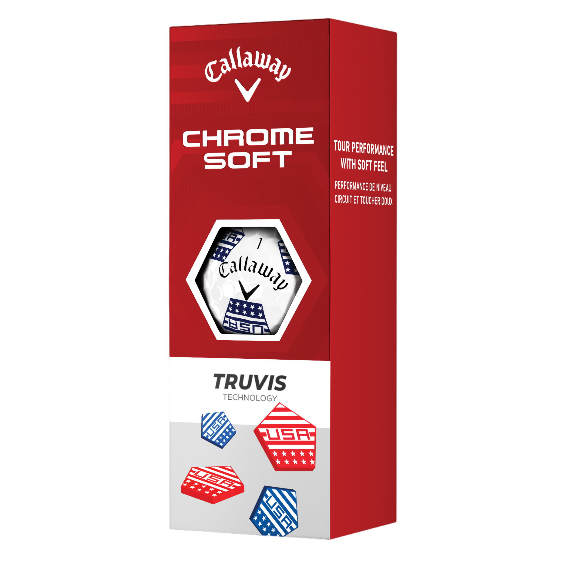 Chrome Soft USA Truvis Golf Balls