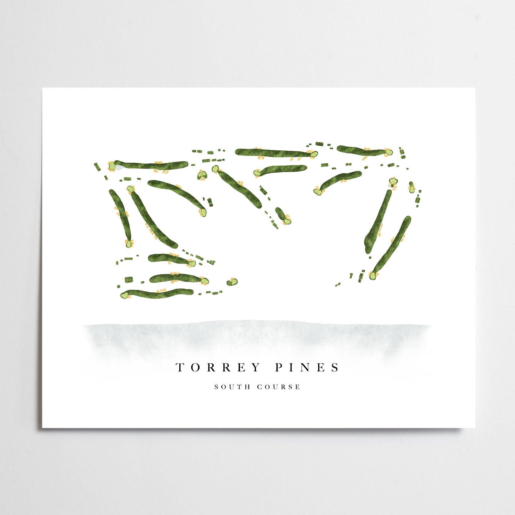 Torrey Pines - South Course - Golf Course Map