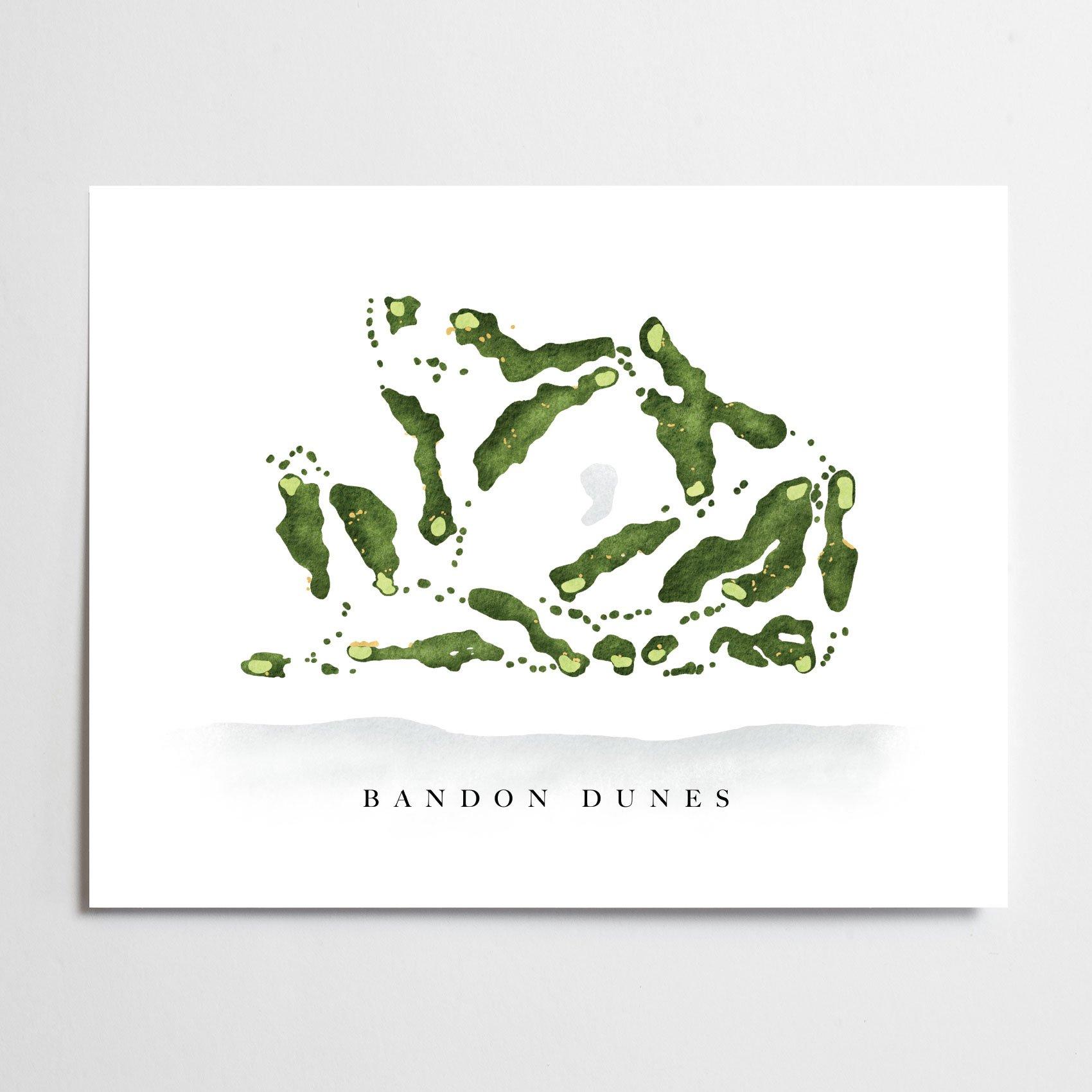 Bandon Dunes Golf Course Map