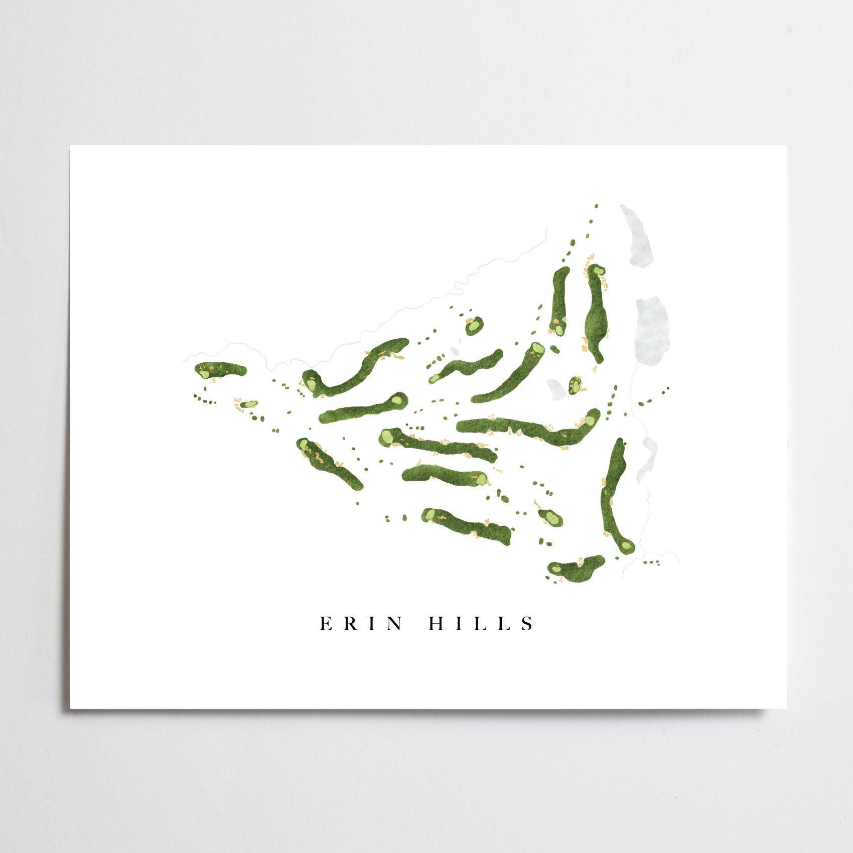 Erin Hills Golf Course Map