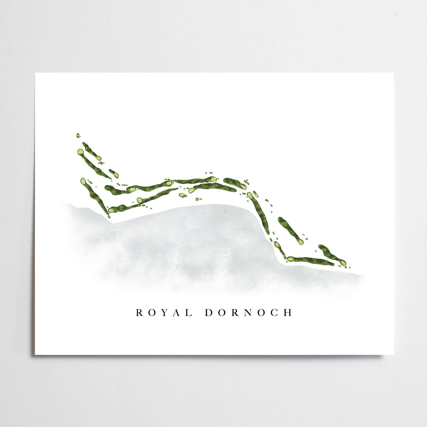 Royal Dornoch Golf Course Map