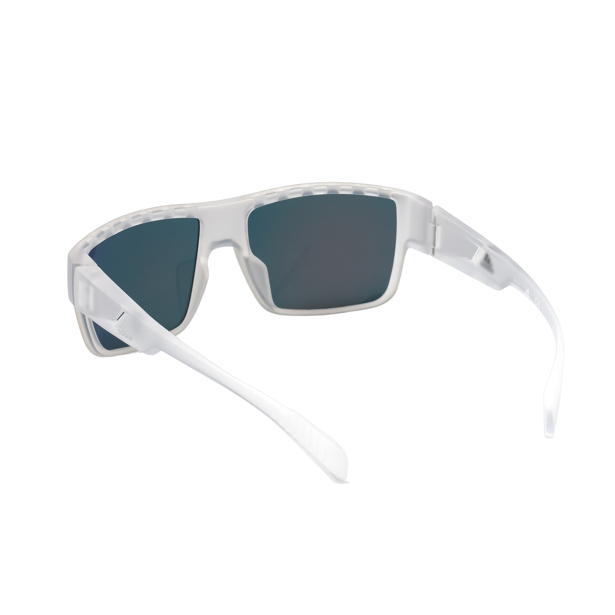 Injected Sport Flat Top Square Sunglasses w/ Brown Mirror Lens