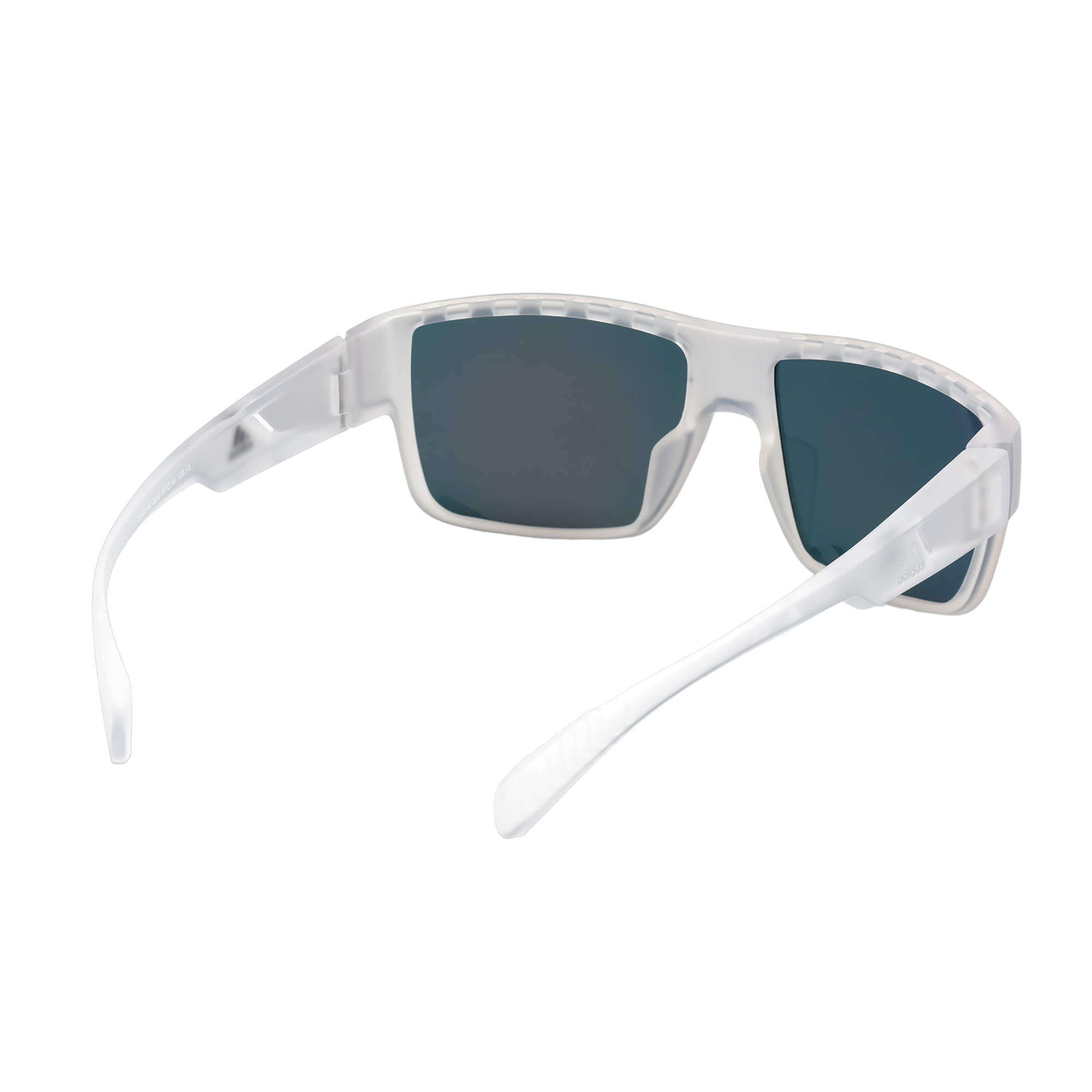 Injected Sport Flat Top Square Sunglasses w/ Brown Mirror Lens