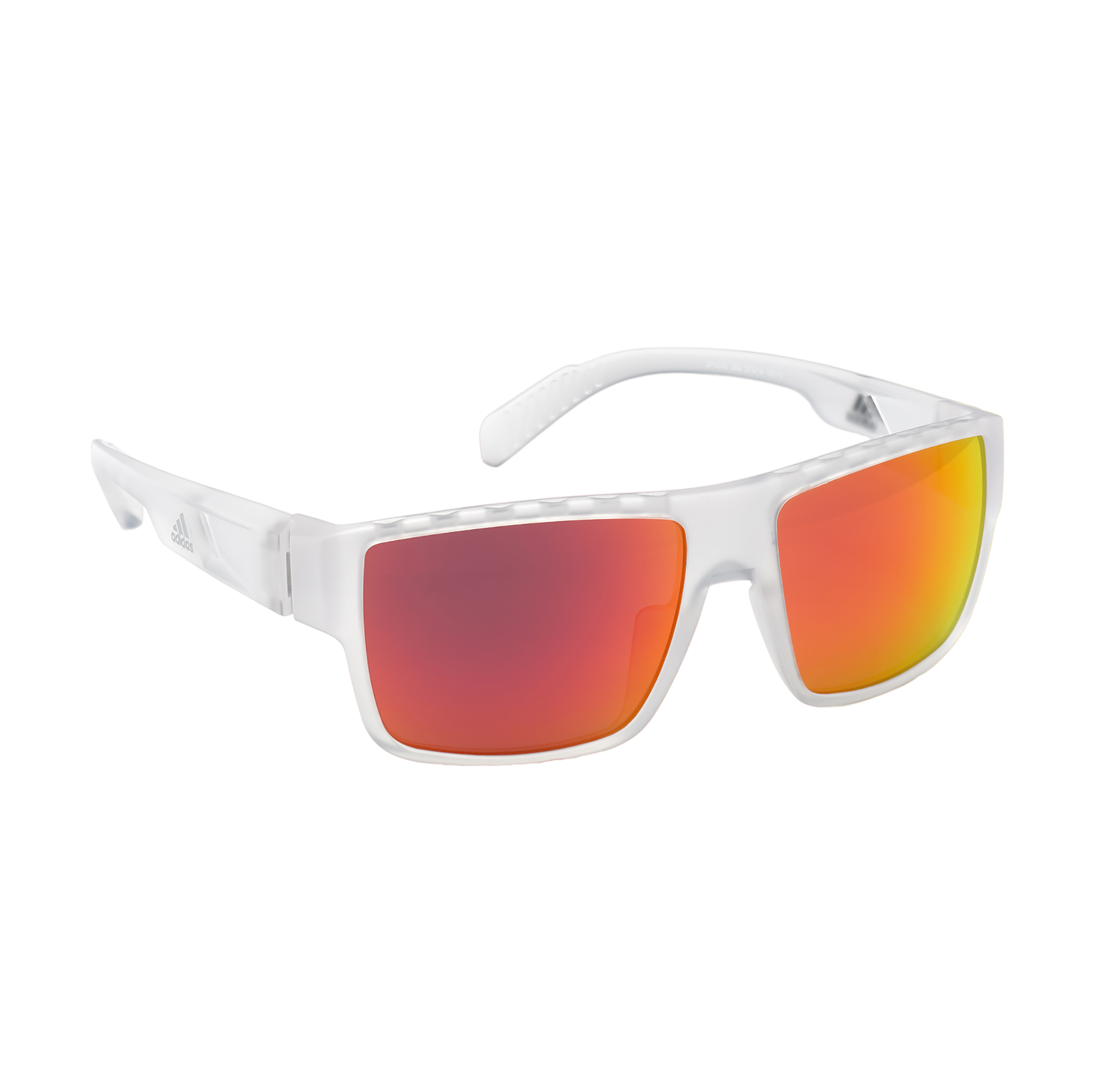Injected Sport Flat Top Square Sunglasses w/ Brown Mirror Lens