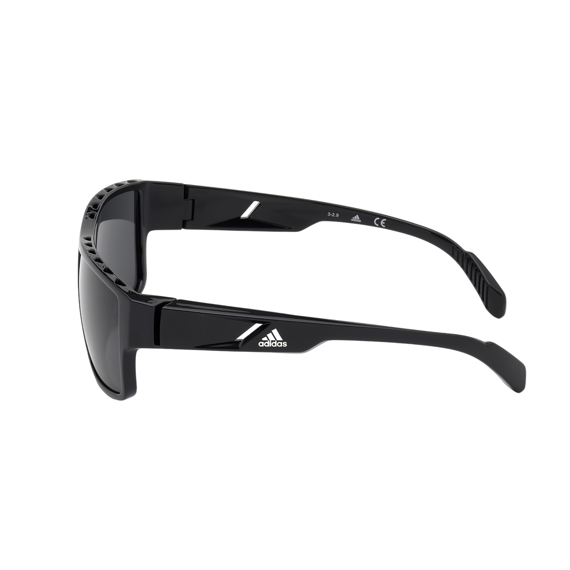 Injected Sport Flat Top Square Sunglasses w/ Smoke Lens