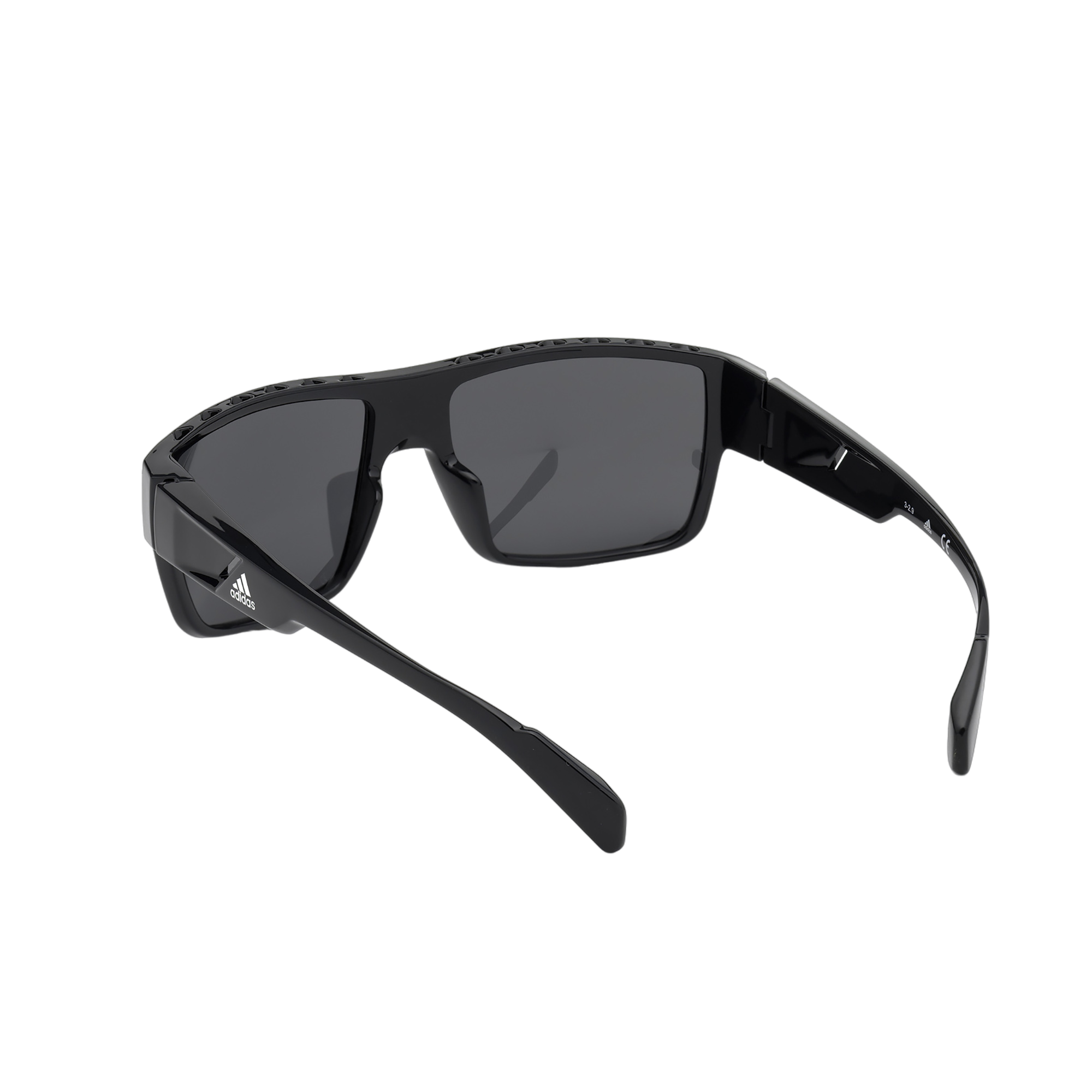 Injected Sport Flat Top Square Sunglasses w/ Smoke Lens