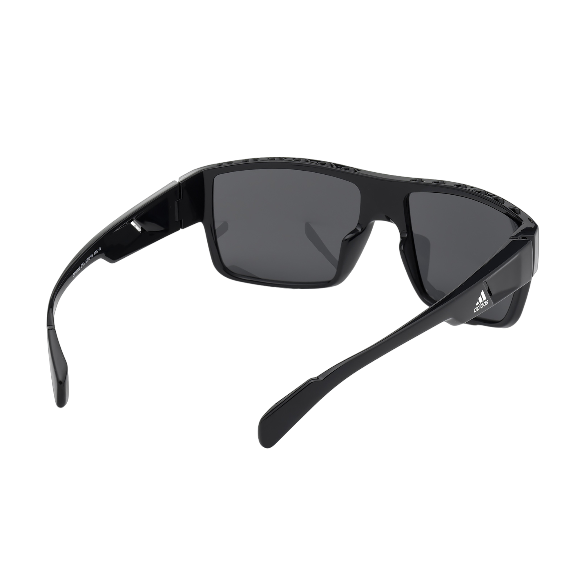 Injected Sport Flat Top Square Sunglasses w/ Smoke Lens