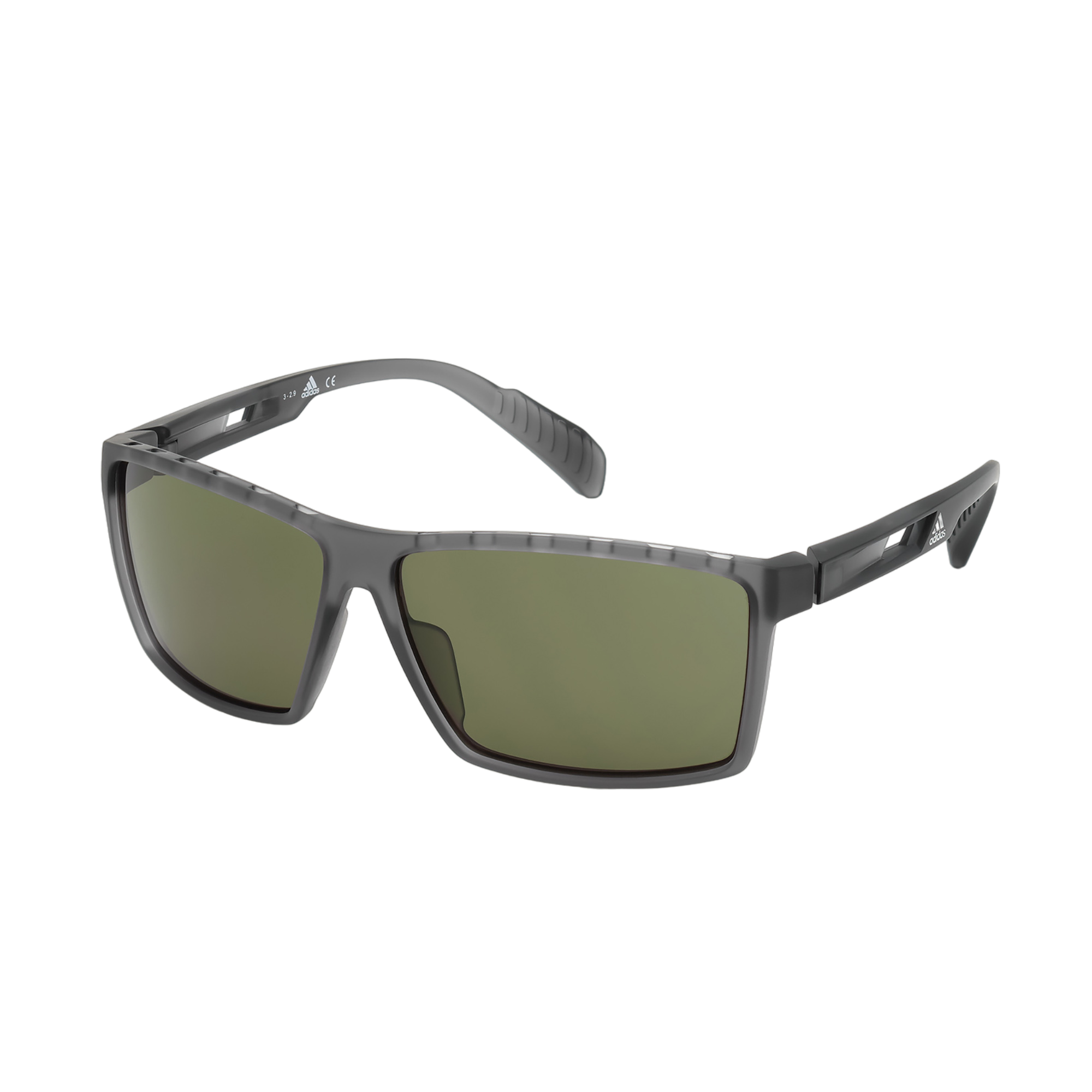 Injected Sport Vented Square Frame Sunglasses w/ KOLOR UP Lens