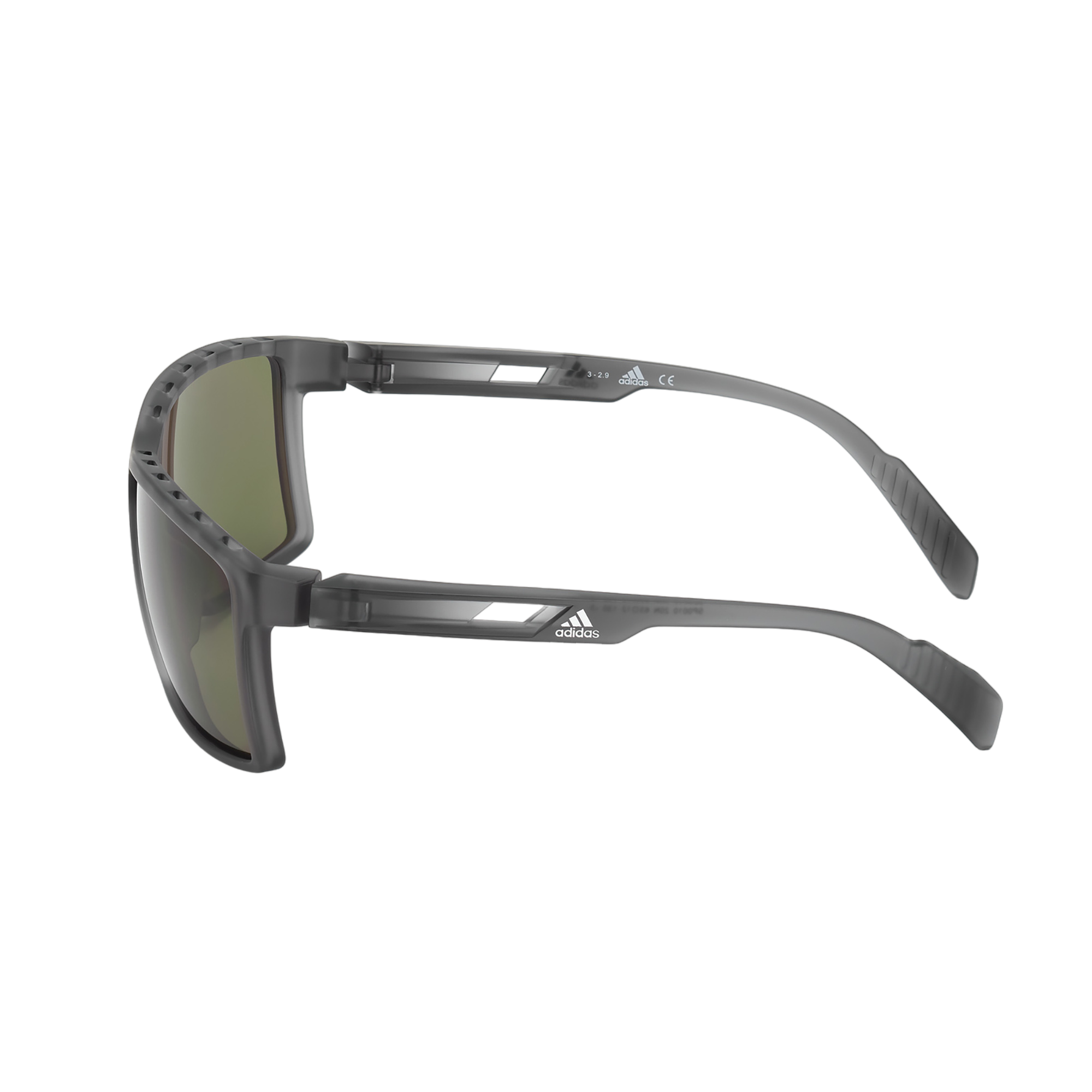 Injected Sport Vented Square Frame Sunglasses w/ KOLOR UP Lens