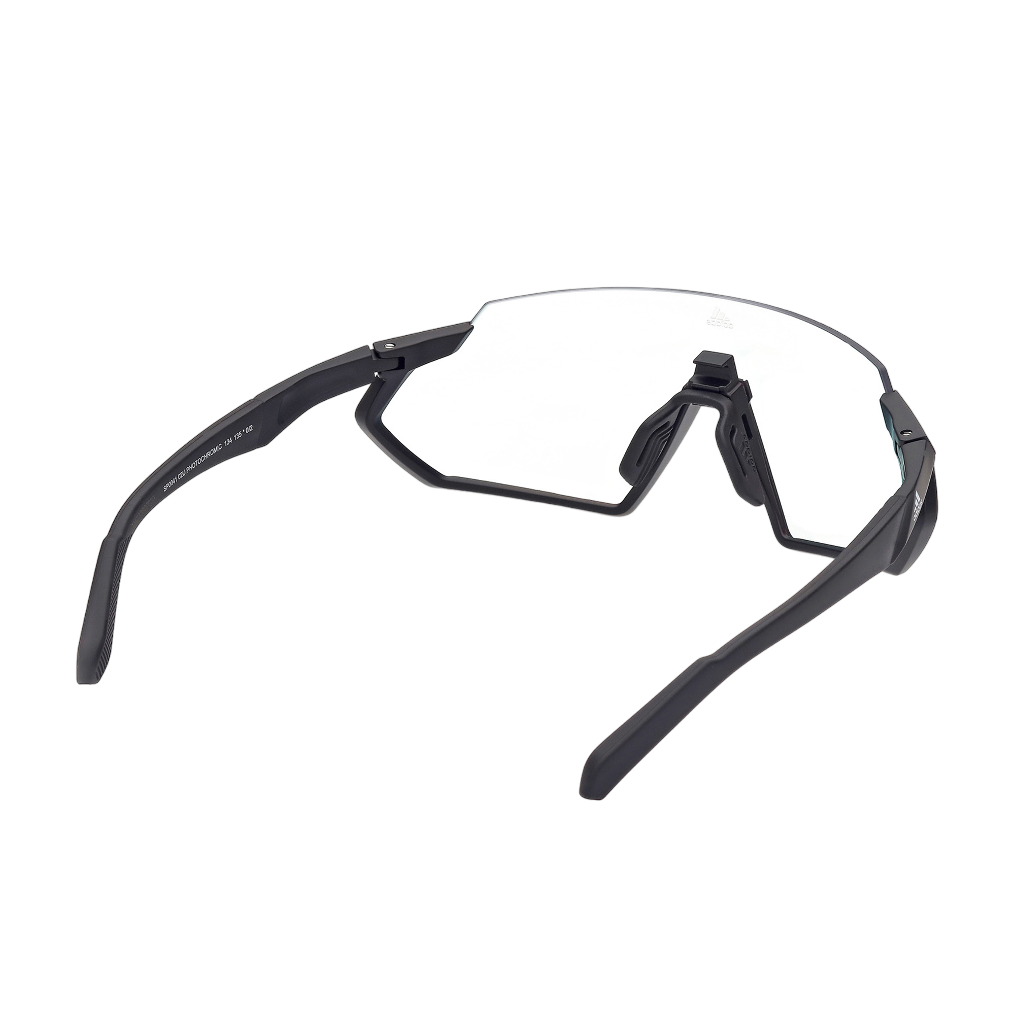Injected Sport Semi-Rimless Shield Sunglasses w/ Photochromatic Lens