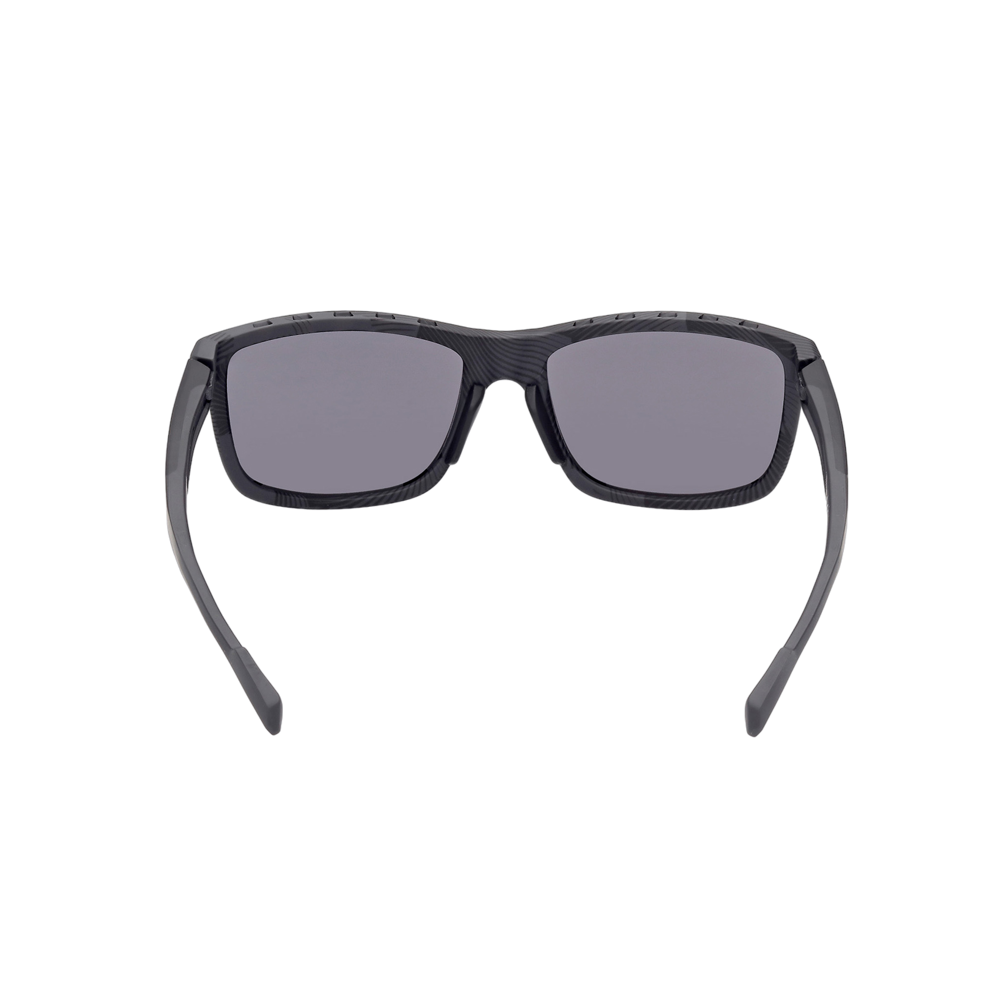 Injected Sport Square Frame Sunglasses w/ Smoke Lens